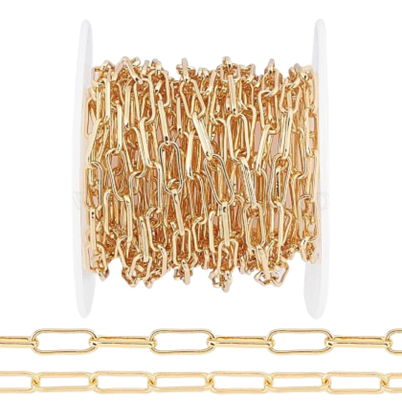 Cadena metal enchapado en Oro 18k