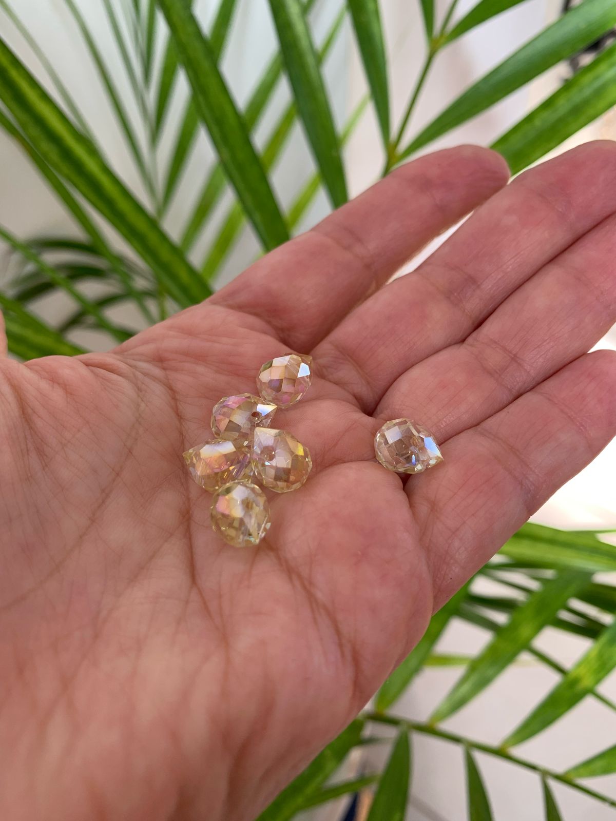 Gotas de puntos de luz transparentes (10 unidades)