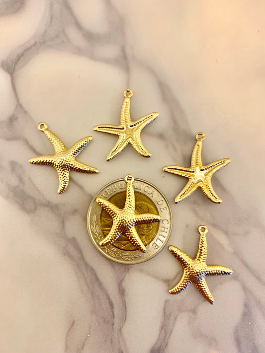 5 Dijes Estrella de Mar Chapado en Oro 18K-$900 la unidad!!