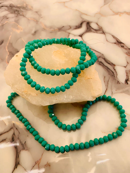 Tira Cristal facetado 6 mm. 85 unidades.