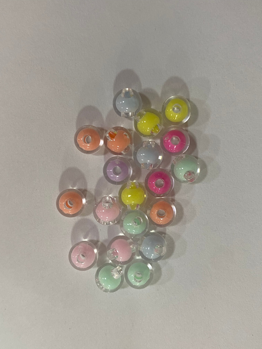 Cuentas de colores 8mm (60 unidades)