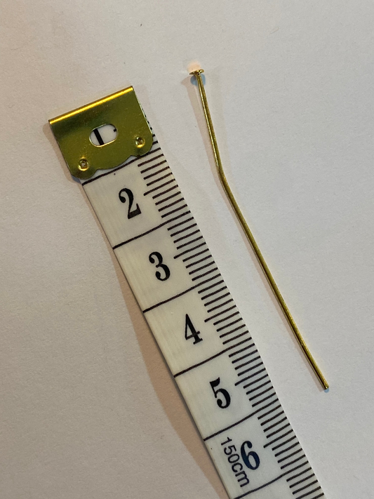 Vástagos de cabeza plana Dorado 4cm