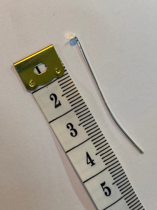 Vástagos de cabeza plana plateados 4cm