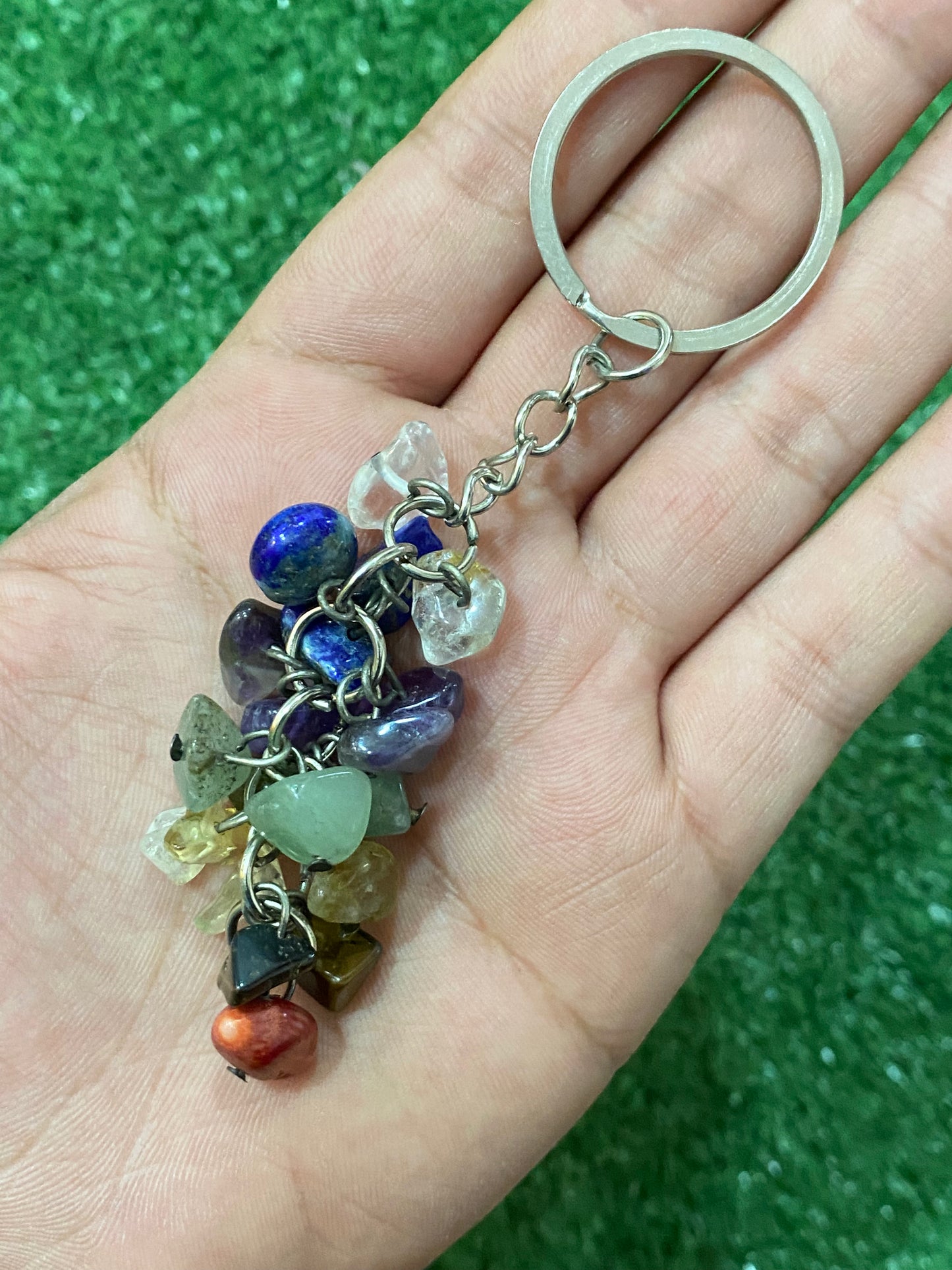 Llavero de piedras colores 7 chakras