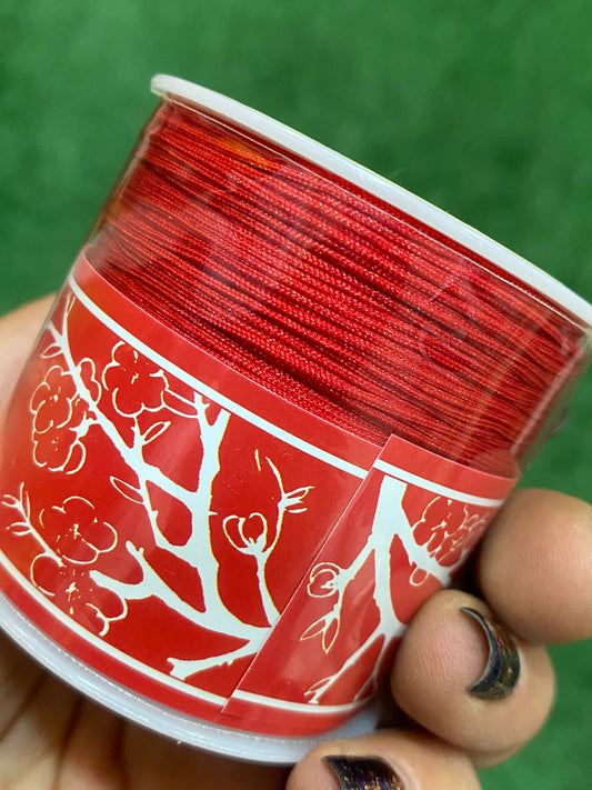 Hilo cola de ratón rojo