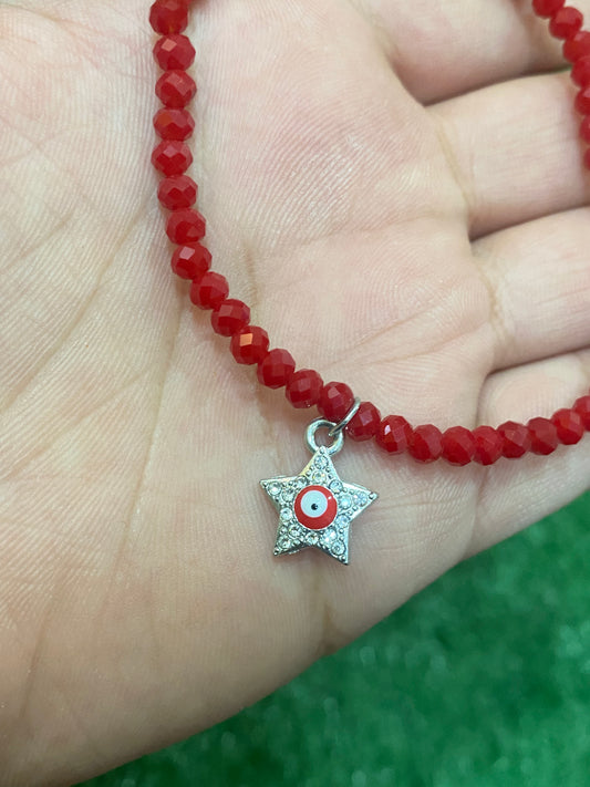 Pack de 3 pulseras rojas elásticas