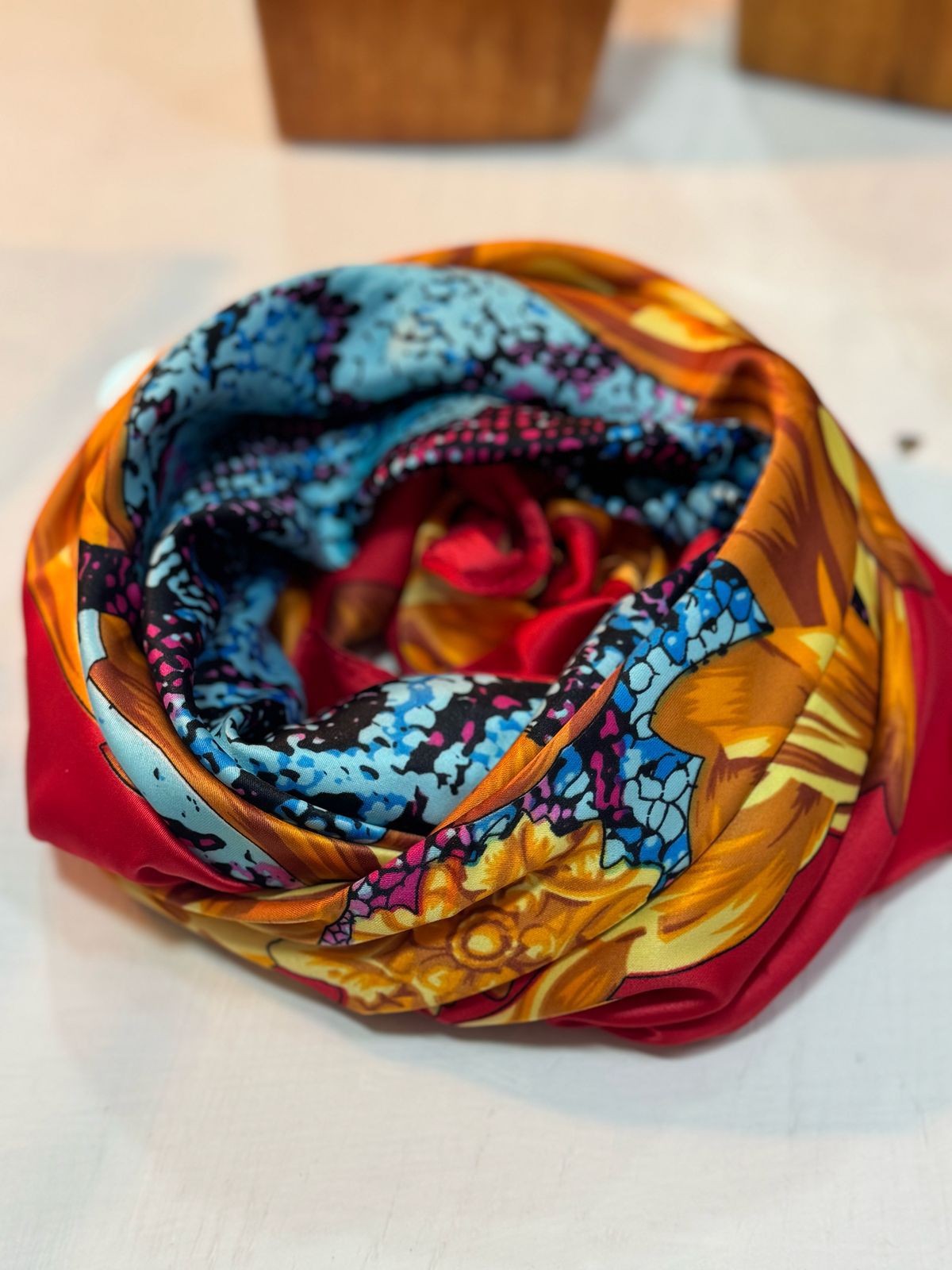 Pañuelo rojo seda