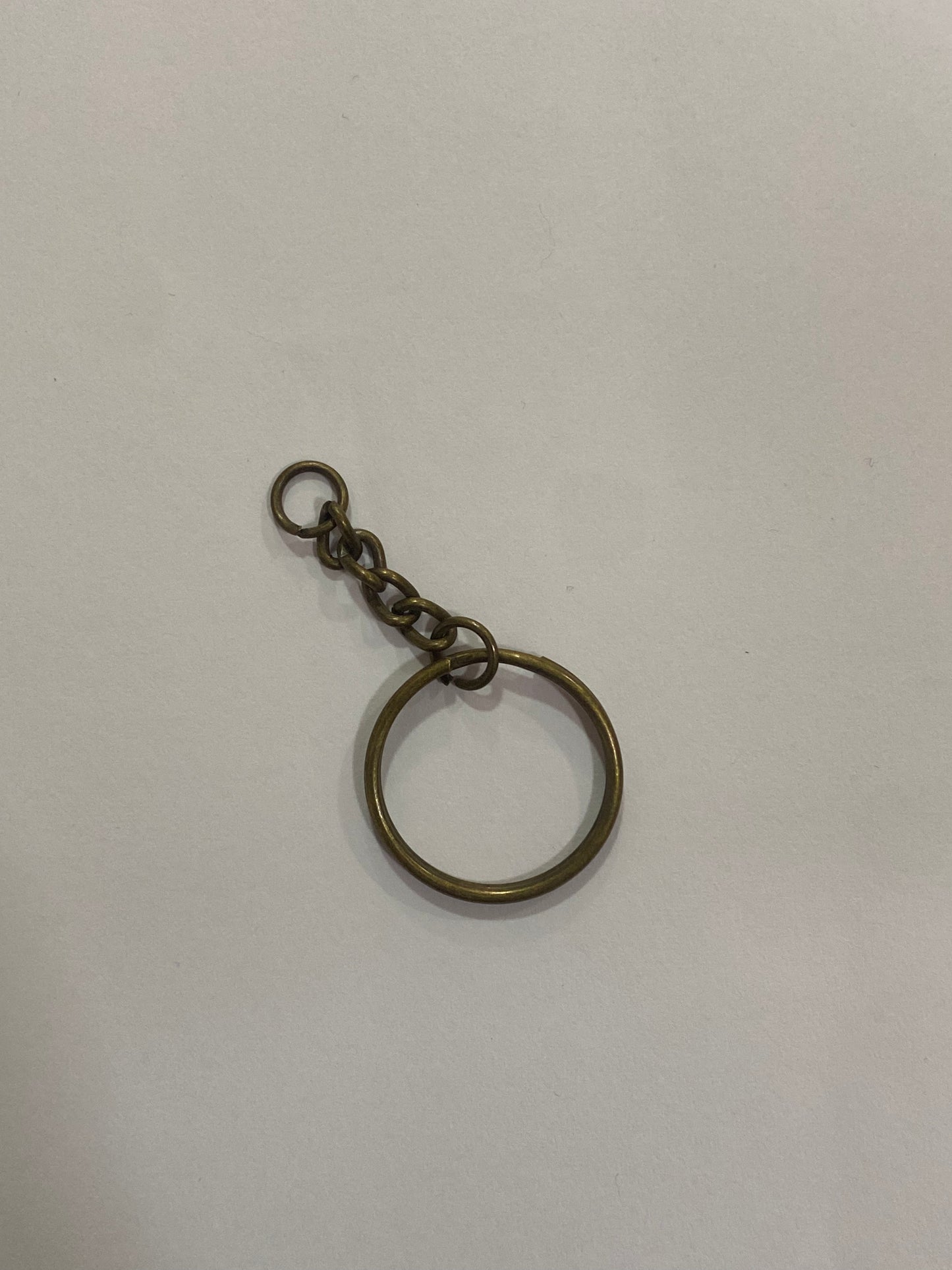 Piezas para llaveros dorado antiguo 2,5 cm diámetro (5 unidades)