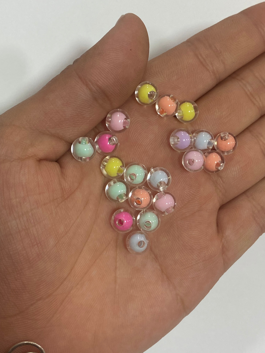 Cuentas de colores 8mm (60 unidades)