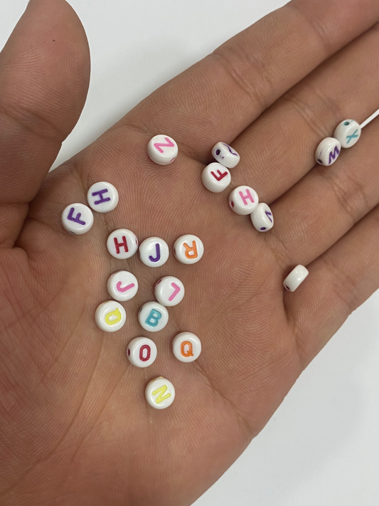 Cuentas de Letras 6mm