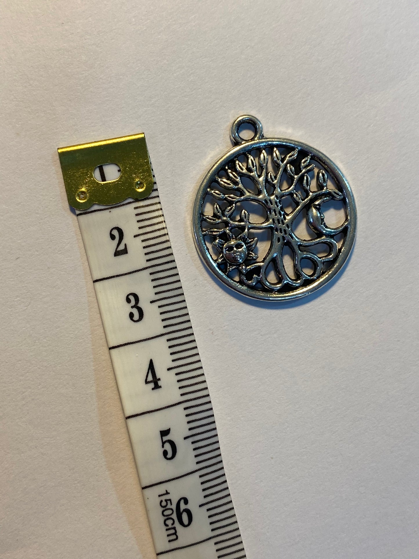 Dije árbol de la vida plateado 2,5 cm