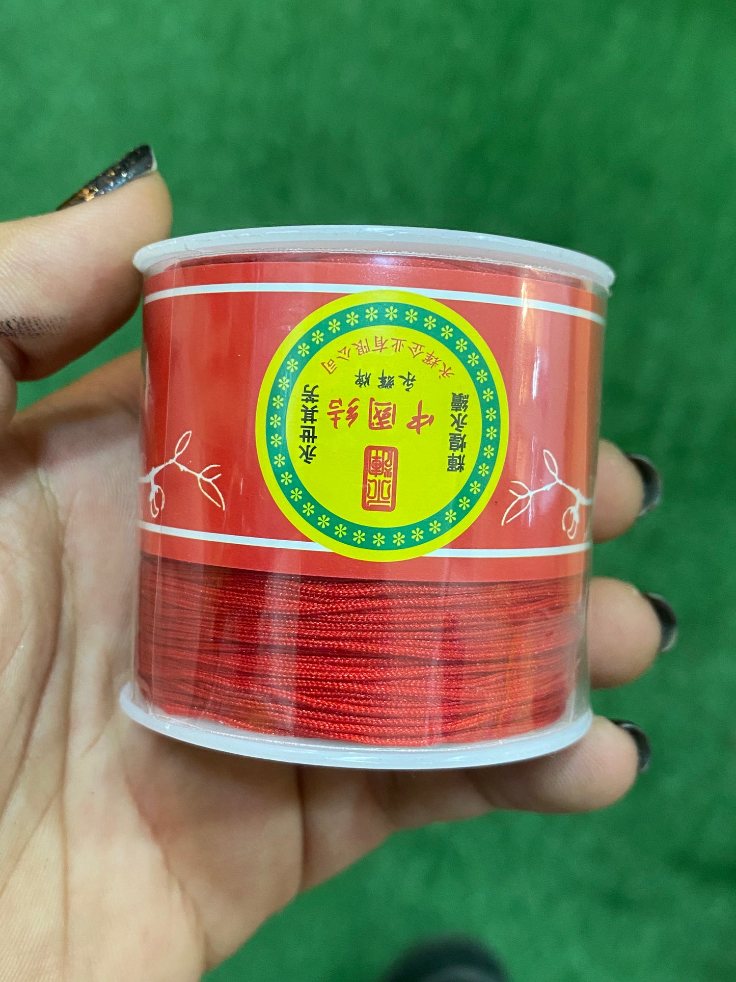 Hilo cola de ratón rojo