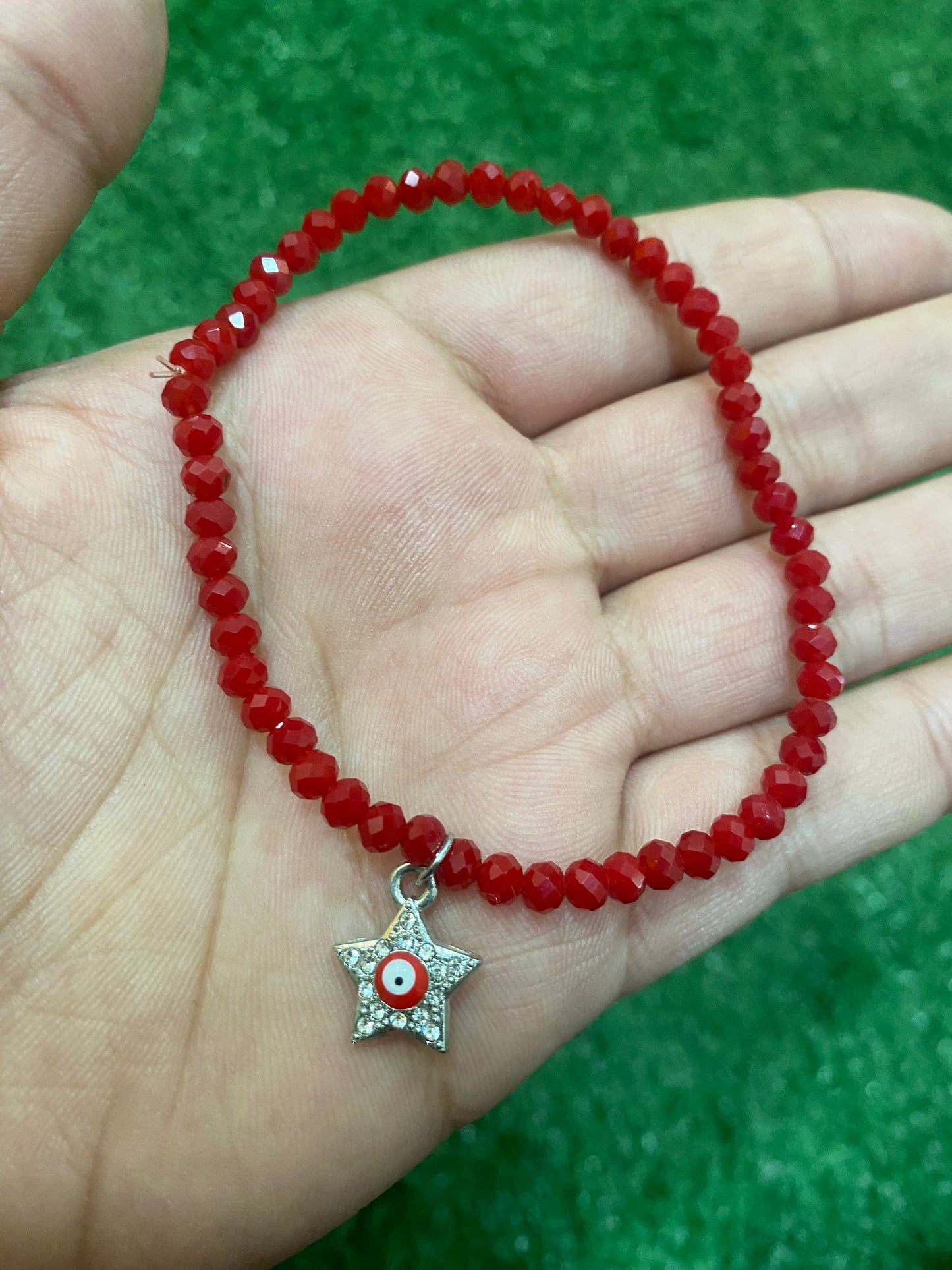 Pack de 3 pulseras rojas elásticas