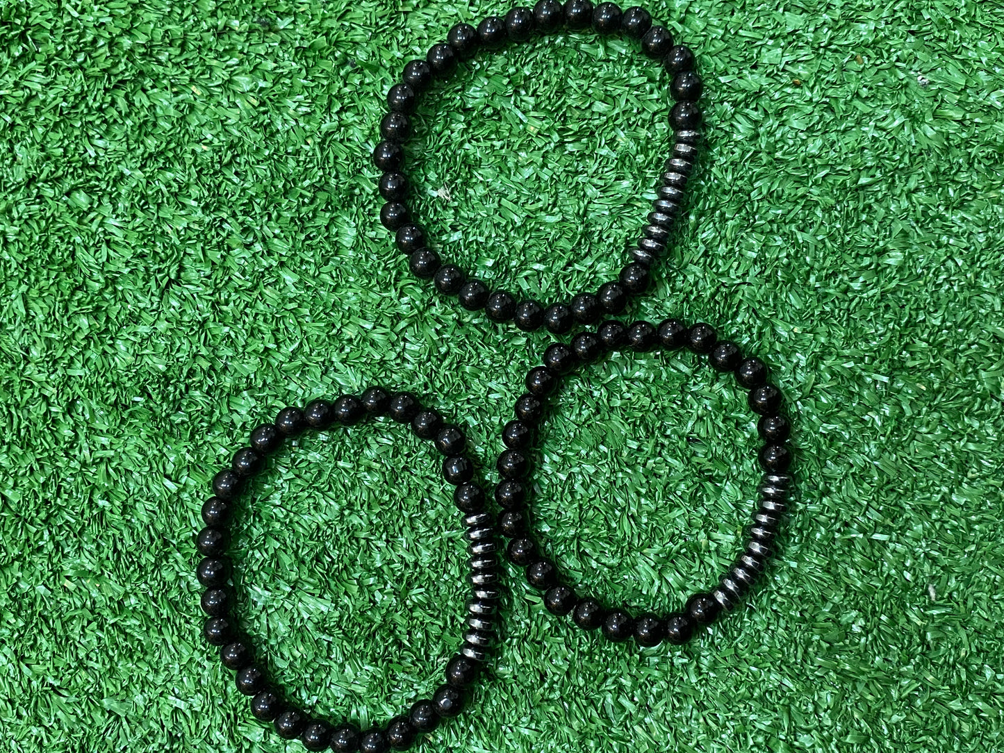 Pack de 3 pulseras elásticas negras