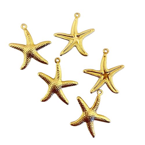 5 Dijes Estrella de Mar Chapado en Oro 18K-$900 la unidad!!