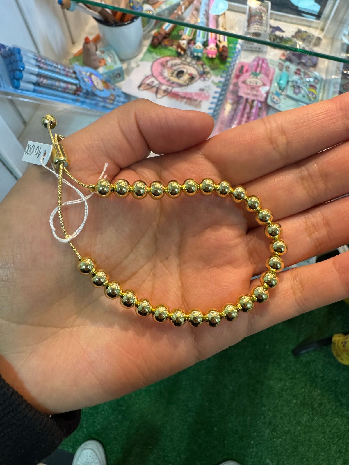 Pulsera Balines Baño Oro 18k